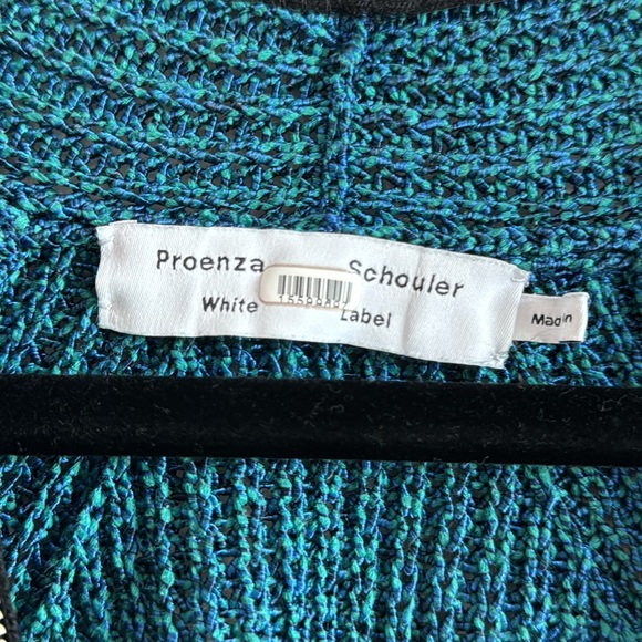 Proenza Schouler White Label Novelty Remix Zip Sweater - Size L - Picture 4 of 11